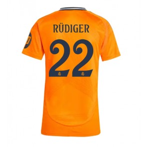 Billiga Real Madrid Antonio Rudiger #22 Bortatröja Dam 2024-25 Kortärmad